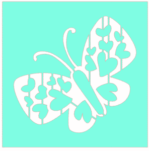 butterfly stencil silhouette cameo