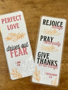 silhouette print and cut bookmark