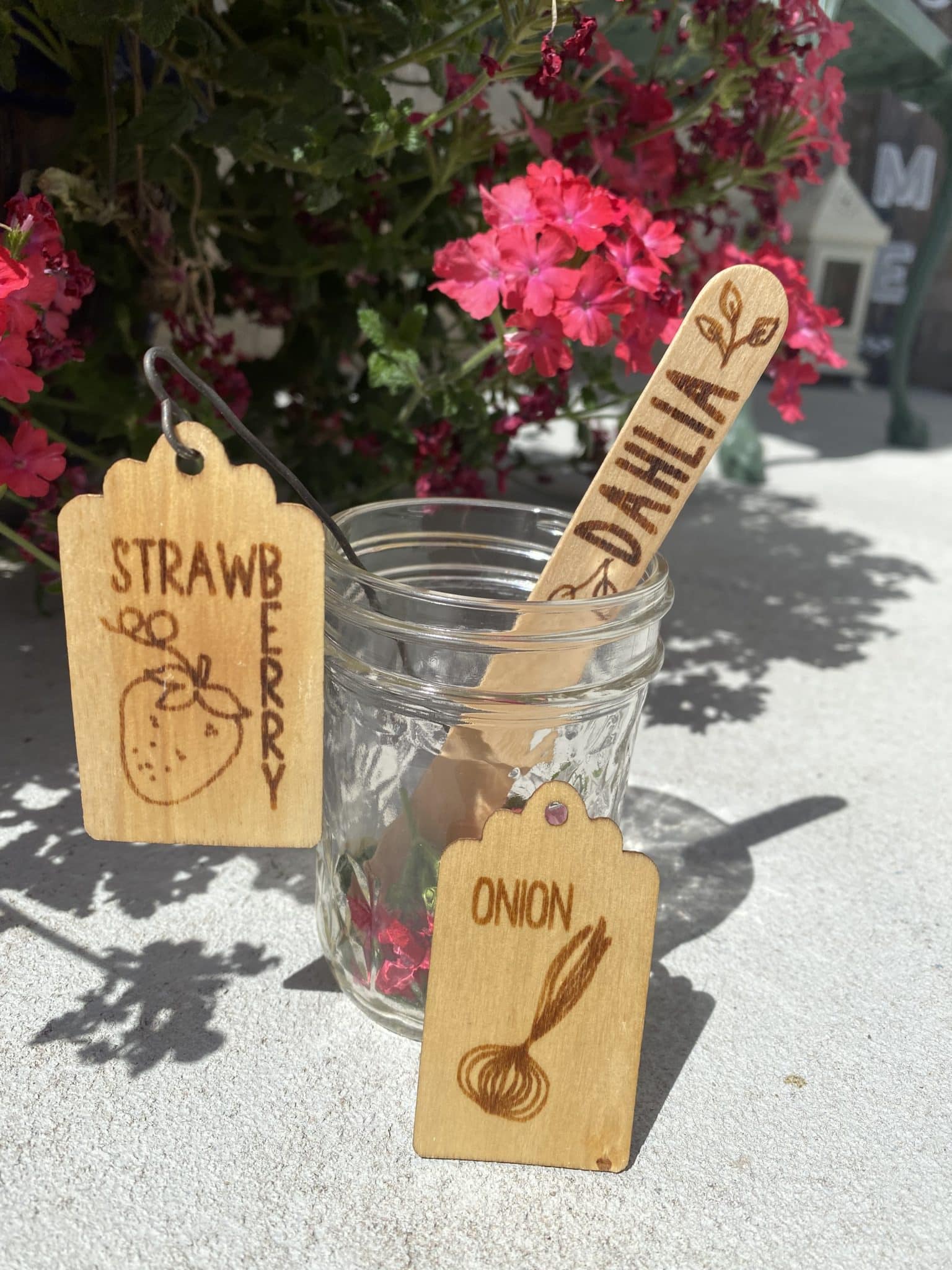 singe quill plant markers